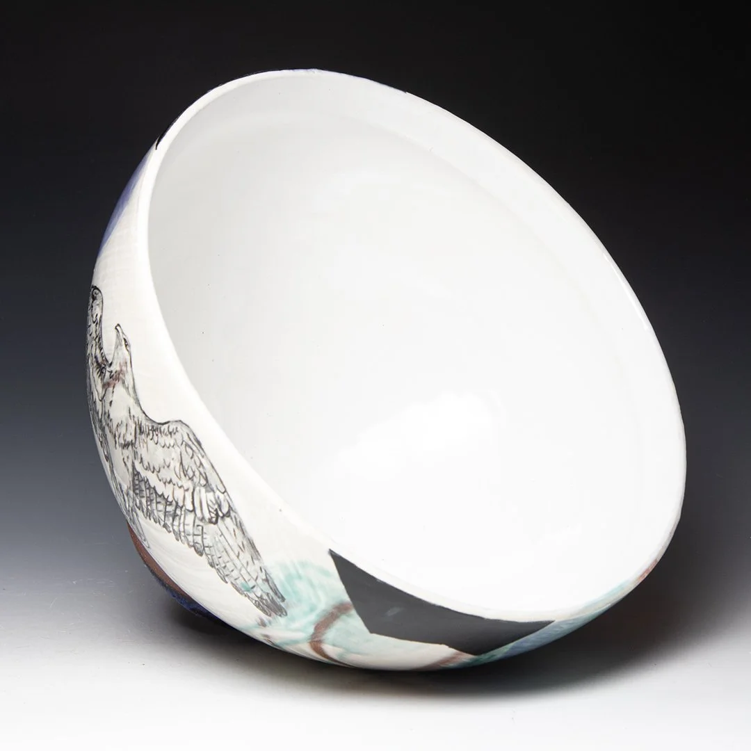 Jessica Brandl - Mixing bowl with Hawk - jbr024 — In Tandem